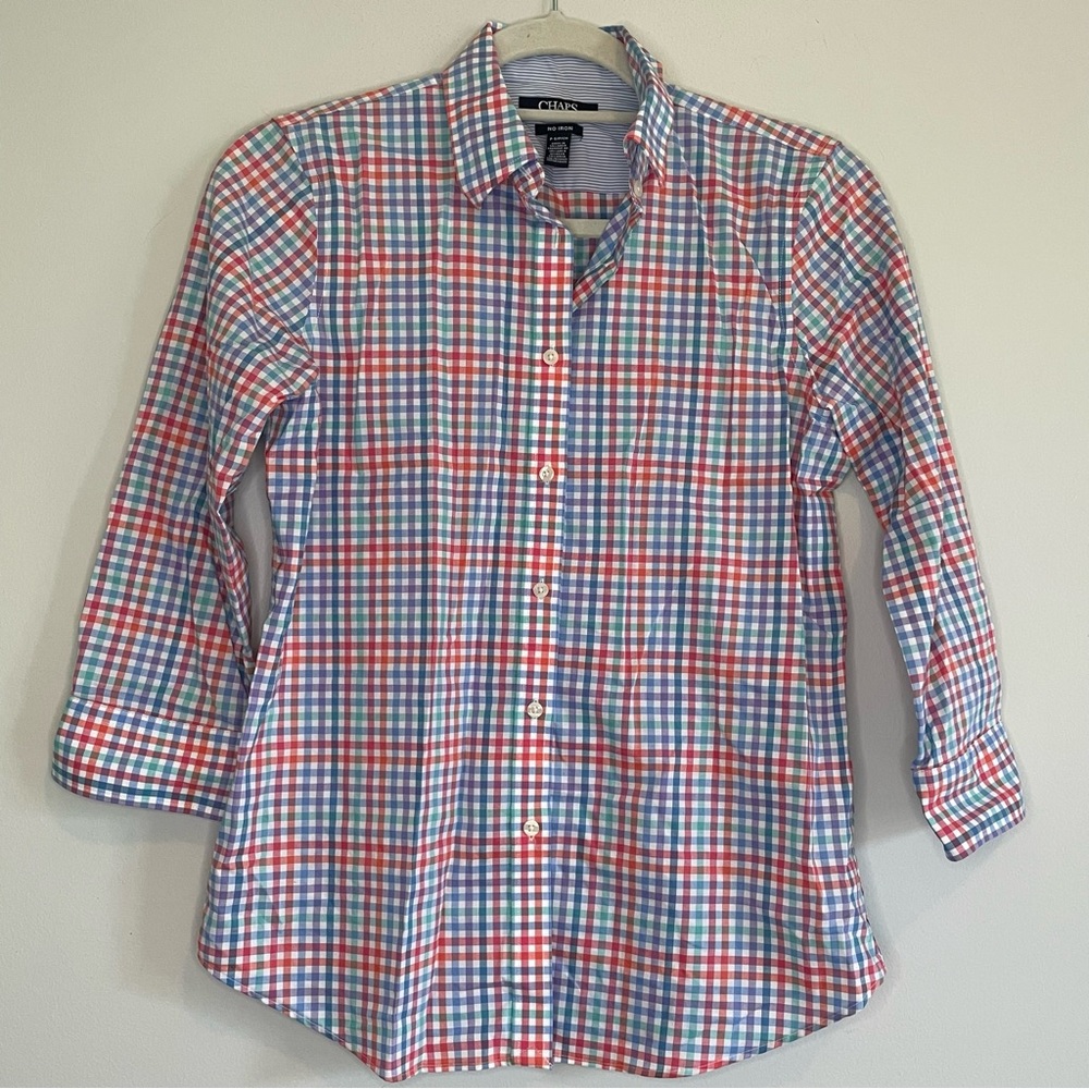 Chaps Plaid Button Down Shirt